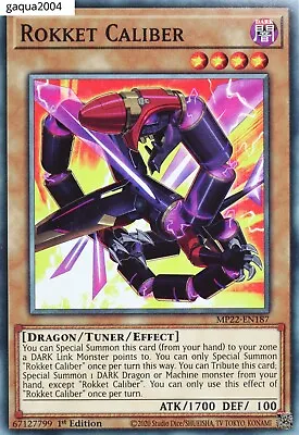 YuGiOh Rokket Caliber MP22-EN187 Common 1st Edition • £0.99