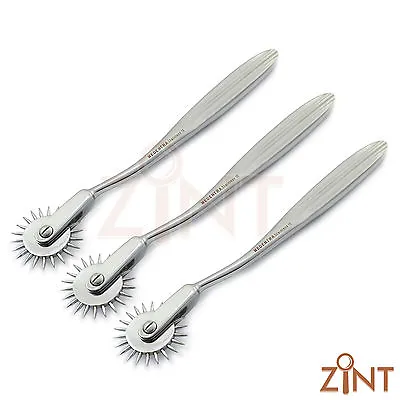 Set Of 3 Wartenberg Pinwheel Neurological Testing Diagnostic Surgical Tools New • £10.38