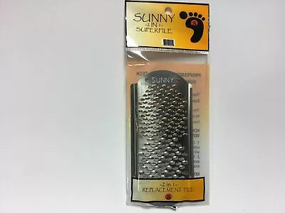 Sunny Deluxe New 2 In 1 Metal Pedicure Foot File Callus Reducer • $11.99