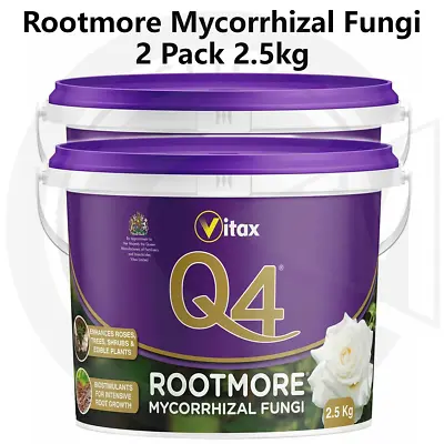 Q4 Rootmore Mycorrhizal Fungi Organic Fertilizer Growth Promoter 2.5kg Pack Of 2 • £59.99