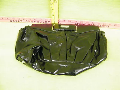 Miche Bag Clutch Shell Black Leather Shiny • $6.95