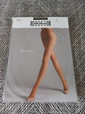 £16 • Buy WOLFORD Tights Sheer 15 Black Large L New In Packet Denier