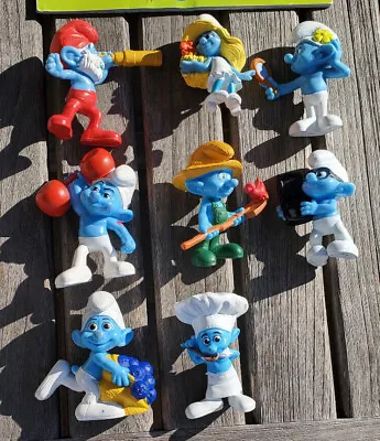 Smurfs McDonalds Happy Meal 2011 Peyo Lot 9 W/Smurfette & 1 New + PB The Smurfs • $8.50