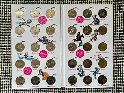 The Official London 2012 Olympic 50p Sports Coins - Complete Album Set • £45.40