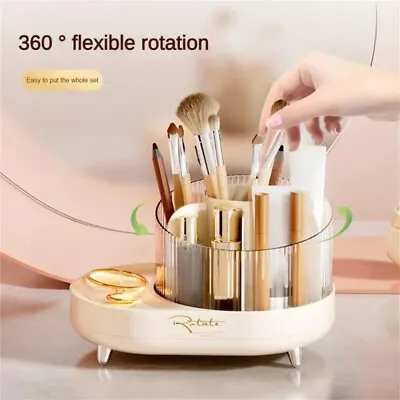 360° Rotating Make-Up Brush Holder Lipstick Container Cosmet Storage Box • $18.28