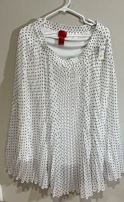 $28 • Buy V Christina Midi Skirt Accordian Pleats Womens Size Large New With Tags