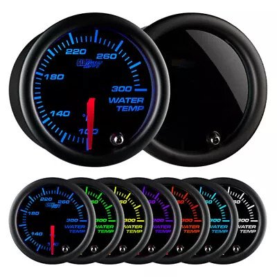 2 1/16 GlowShift Tinted 7 Water Temperature °F Gauge W. 7 Color LED Display • $54.99