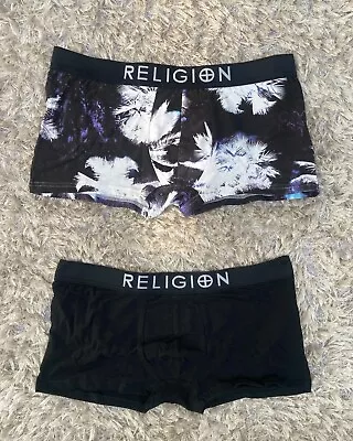 Brand New Official Religion London Mens 2 Pack Hipster Boxer Shorts Tropiz Style • £9.99