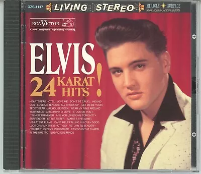 Elvis 24 Karat Hits! RCA Living Stereo DCC Gold CD • $75