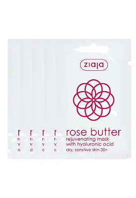 5x Ziaja Rose Butter Rejuvenating Face Mask 7Ml OFFICIAL UK • £8.34