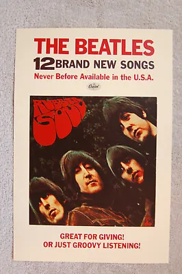 The Beatles Promotional Poster Rubber Soul 1965-- • $4.25