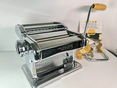 MARCATO ATLAS 150 Pasta Machine With Box & Book Vintage Italy Mint Condition • $39.91