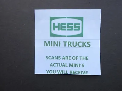 2000 Hess Miniature  ~  FIRST TRUCK  ~  NIB  ~  Battery Removed  ~  Lights Work • $8.95