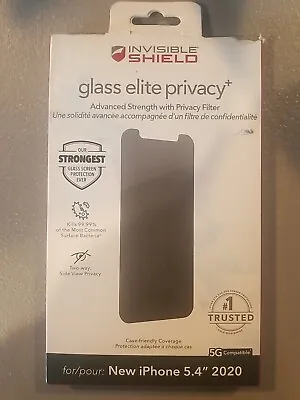 Zagg InvisibleShield Glass Elite Privacy For IPhone 12 Mini 5.4  2020 5G • $9.99