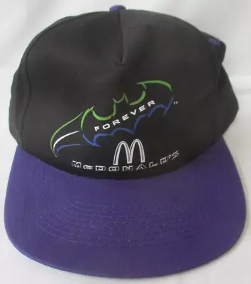 VINTAGE McDONALD'S BATMAN FOREVER KC BRAND EMPLOYEE SNAPBACK CAP HAT • $24.99