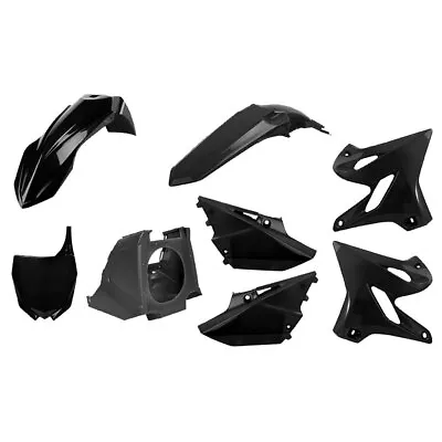 Polisport Restyle Complete Plastic Kit Set Black For YAMAHA YZ125 YZ250 • $172.85