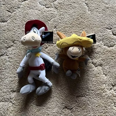 Lot Of 2 Quick Draw McGraw & Baba Looey Bean Bags Plush Warner Bros. Store New • $49.99