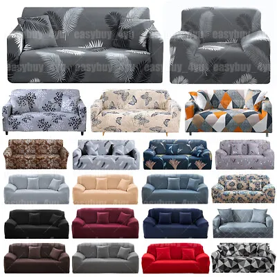 Sofa Covers 1 2 3 4 Seater High Stretch Lounge Slipcover Protector Couch Cover • $28.99