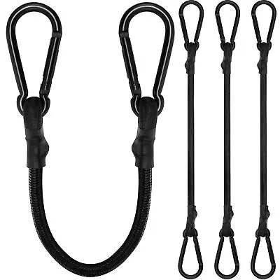 Bungee Cords With Carabiner 12 Inch Long Heavy Duty Bungee Cords With Carabin... • $14.06