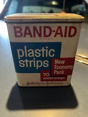 Vintage Band-Aid Bandages Metal Tin Johnson & Johnson • $19