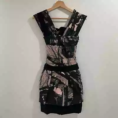 Preen By Thornton Bregazzi Women Pink/Black Dress - Size XS • $50.97