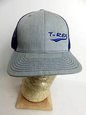  T-Rex Richardson 211 Trucker Cap Snap Back Hat Gray And Blue • $6.75