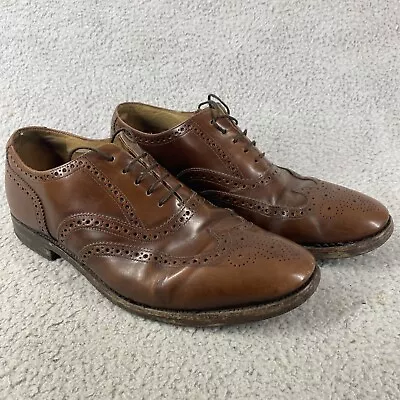 Loake Mens Brown Leather Shoes Lace Up Smart Stylish Size 9 UK • £60