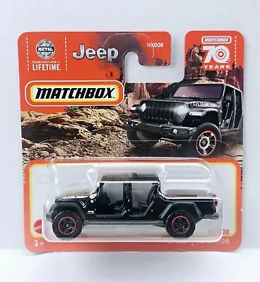 '20 Jeep Gladiator Black Matchbox 70 Years #41 1:64 Short Card • $7