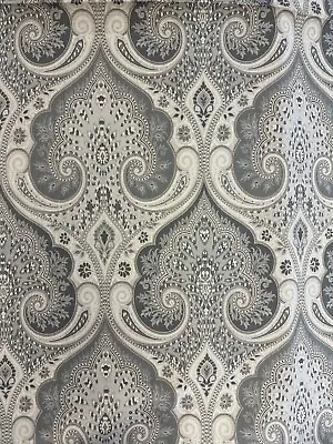 3 Yards Kravet Laticia In Smoke Damask Medallion Fabric • $180