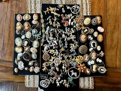Vintage Costume Jewelry Lots Signed Unsigned 150+ Pieces • $750