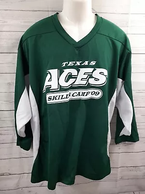 Texas Aces Skill Camp 09 Jersey Shirt KOBE K Sportswear Adult Green White L • $14.95