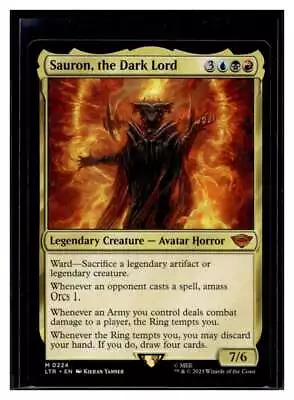 MTG Magic Lord Of The Rings #224 Sauron The Dark Lord Mythic Rare (Qty) • $9.99