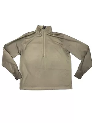 Military Issue Shirt Sleep Heat Retentive Moisture Resistant 1/2 Zip Pullover L • $10