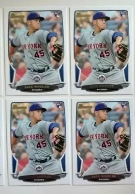 (4) 2013 BOWMAN ZACK WHEELER ROOKIE CARDS LOT OF Four ~ Phillies RC's🇺🇸MLB Lot • $2.99