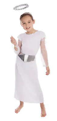 Girls Childs Kids Angel Angle Christmas Xmas Nativity Fancy Dress Costume • £12.04