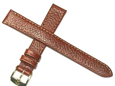 £5.99 • Buy Genuine Leather Watch Strap Tan 12mm 14mm Gold Buckle From Zrc France Rrp £8.25