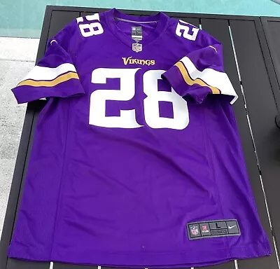 Minnesota Vikings NFL Nike Adrian Peterson 28 On Field Jersey Men Size L Purple • $35.88