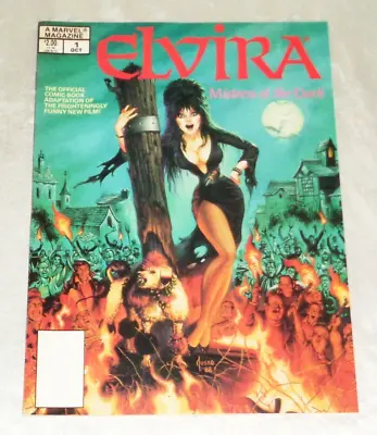 Elvira Mistress Of The Dark Marvel Magazine #1 NO Barcode VGC October 1988 • $87.36