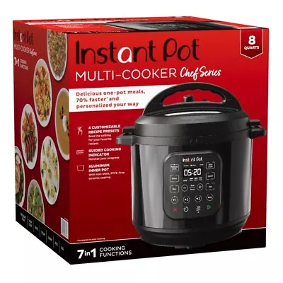 Kitchen & Dining Chef Series 8 Qt Pressure Cooker And Multi-Cooker • $98.10