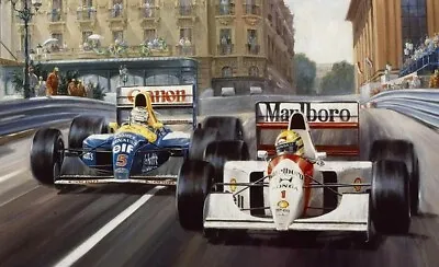Monaco Grand Prix F1 PICTURE PRINT CANVAS WALL ART FRAMED 20X30 INCH Sport Car • £26