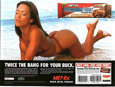 2005 Print Ad - Met-rx Protein Plus Bar Ad -super Sexy Girl Bikini Beach Ad Only • $9.77