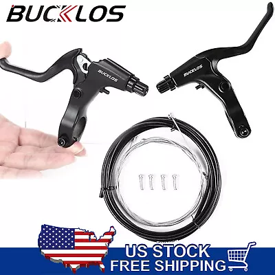 Pull Linear Handle V-Brake Lever Cable Housing Mountain BMX Disc Bike Brake Set • $8.90