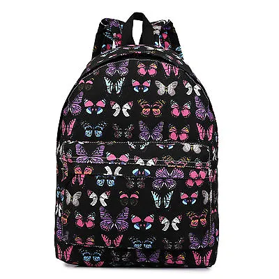 Girls Boys Retro Backpack School Rucksack Laptop/travel/work Bag • £8.99