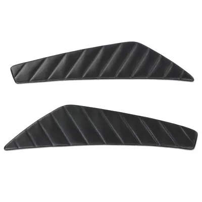 2pcs Fit For 2010-2014 Ford Mustang Left+Right Door Panel Insert Pleated Black • $31.40