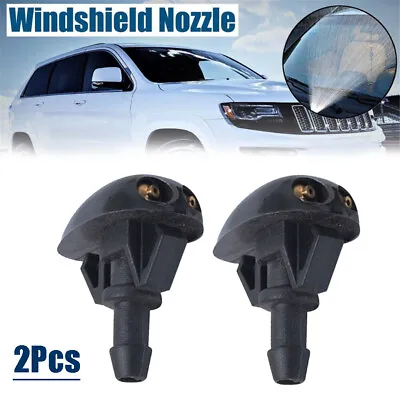 2x Car Window Windscreen Wiper Water Spray Nozzles Jet Washer Sprayer Universal • $4.64