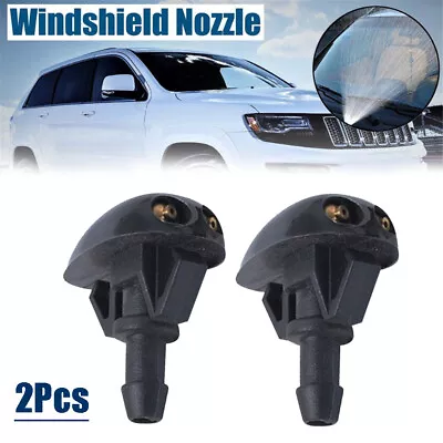 2x Car Window Windscreen Wiper Water Spray Nozzles Jet Washer Sprayer Universal • $5.49