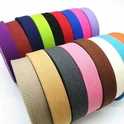  Cotton Binding Apron Herringbone Twill Webbing Tape Sew Strap 25mm & 38mm 💪🤝 • £1.99