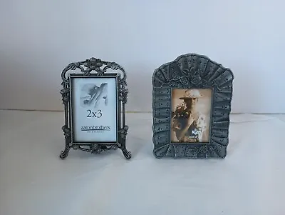 Vintage Mini Metal Pewter Victorian Inspired Picture Frame Lot • $28.99