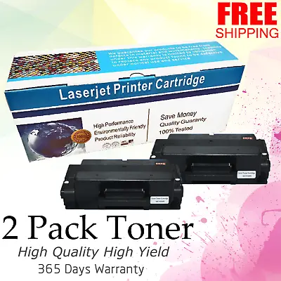 2 PK MLT-D205L Black Toner Cartridge For Samsung 205 ML3312ND ML3710 SCX4833 • $53.95