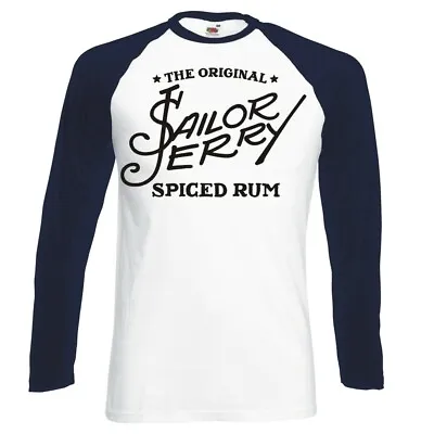 Sailor Jerry  Logo  Raglan Longsleeve Baseball T-shirt • £16.99